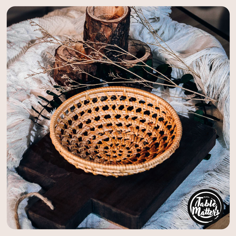 Rattan Trinket Tray Collection