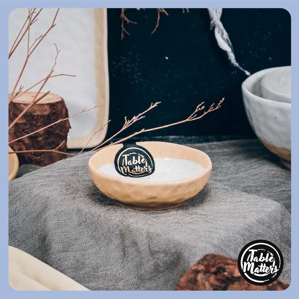 Enjoy every dip and drizzle with Table Matters Tsuchi White Collection!