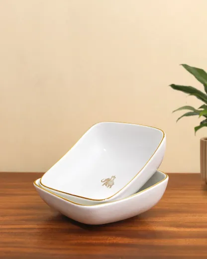 VOLA - [Set of 4] Gaj - 2 Mugs & 2 Square Bowls