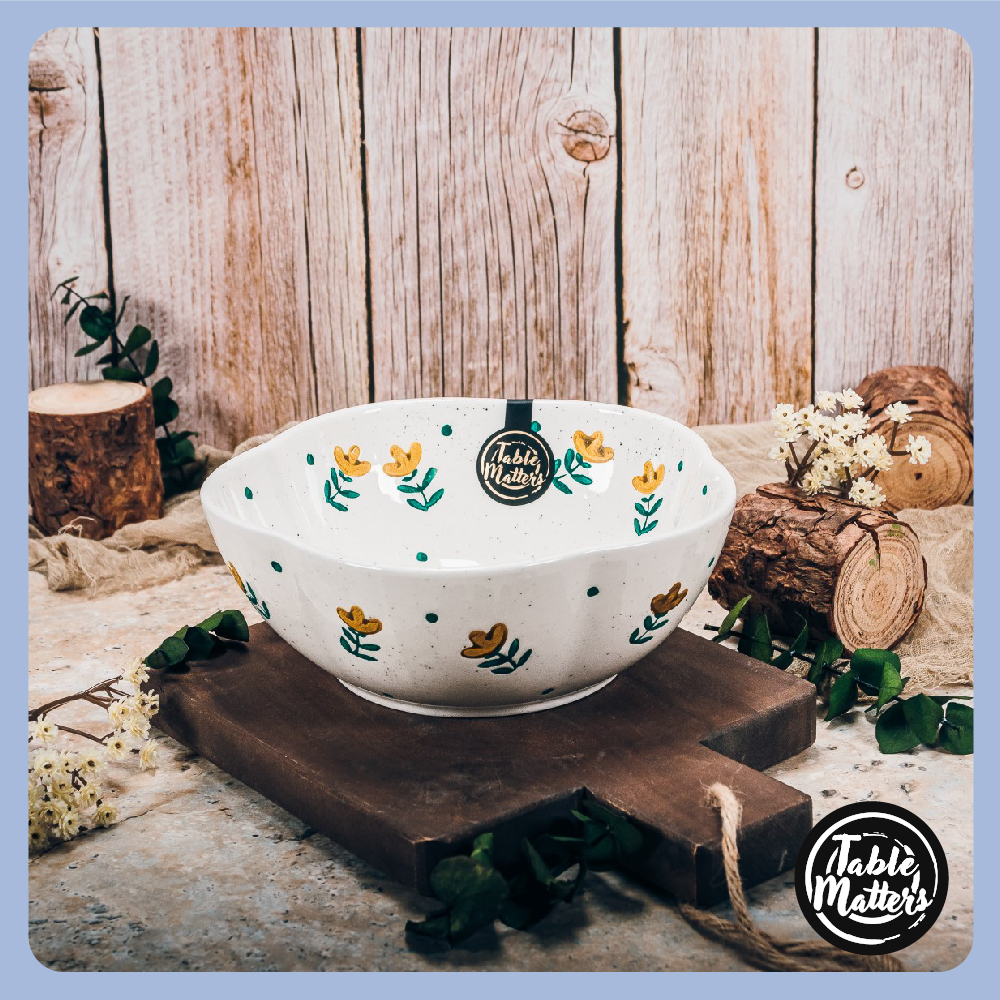 Wildflowers - 6.88 inch Scallop Bowl