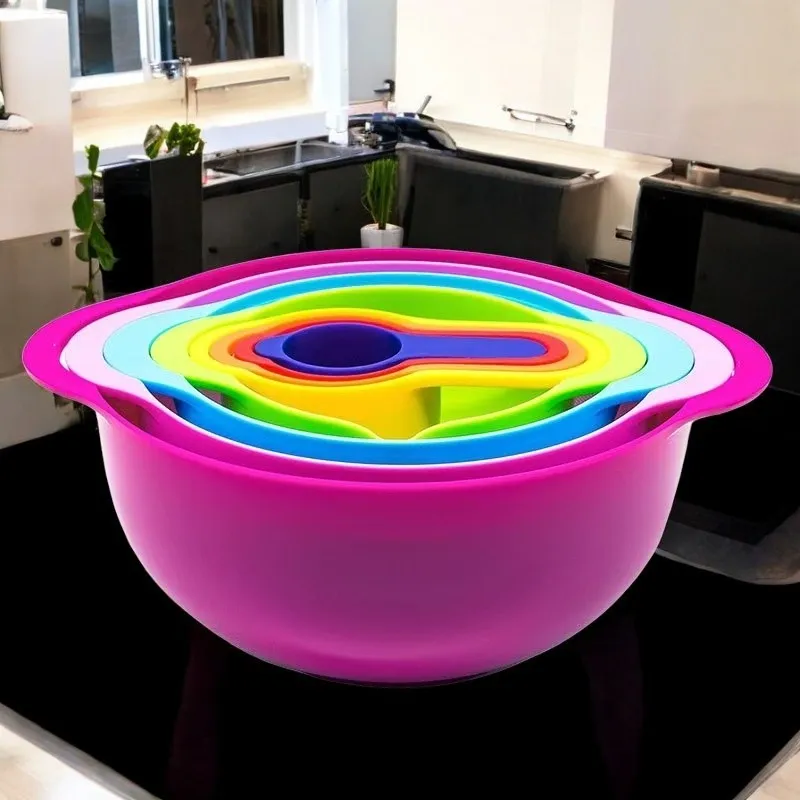 CASA 8pcs Nestable Kitchen Mixing Bowl Set