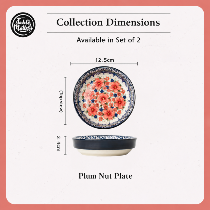 [Table Matters] Snow Plum Dinnerware Set [Plate | Bowl | Mug | Utensil Holder]