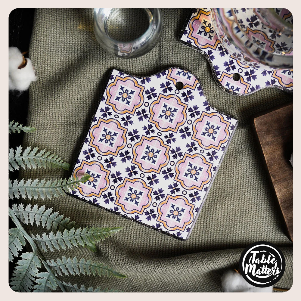 Shop the Peranakan Pot Coaster Collection at Table Matters