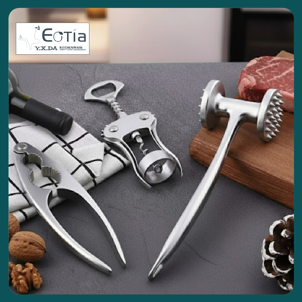 Table Matters - EOTIA Kitchen Tools [Bottle Opener | Meat Mallet | Nutcracker]
