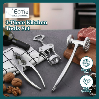 Table Matters - EOTIA Kitchen Tools [Bottle Opener | Meat Mallet | Nutcracker]