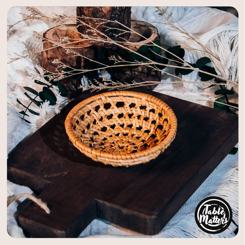 Rattan Trinket Tray Collection