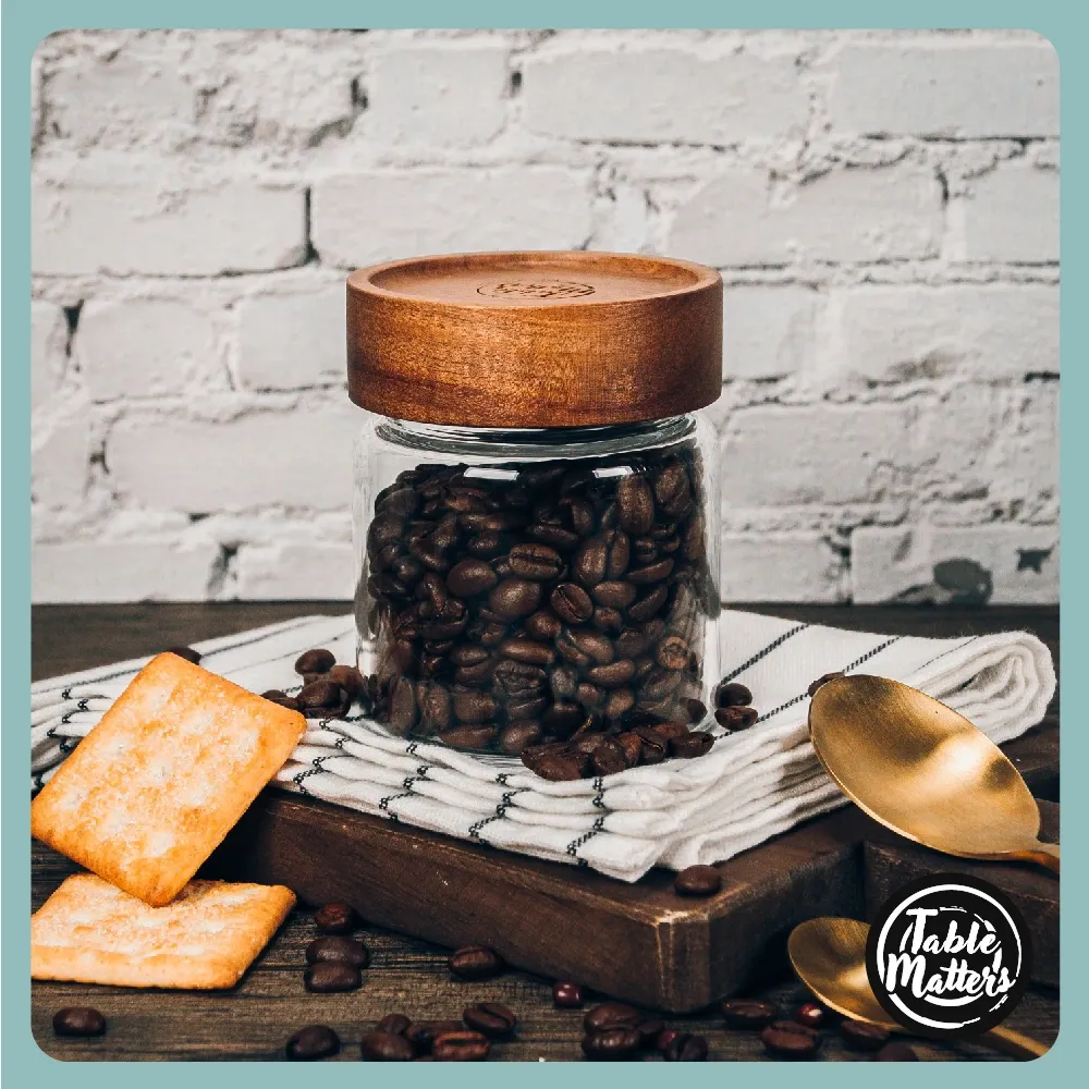 TAIKYU Acacia Airtight Storage Jar Collection - 330ml | 580ml | 800ml