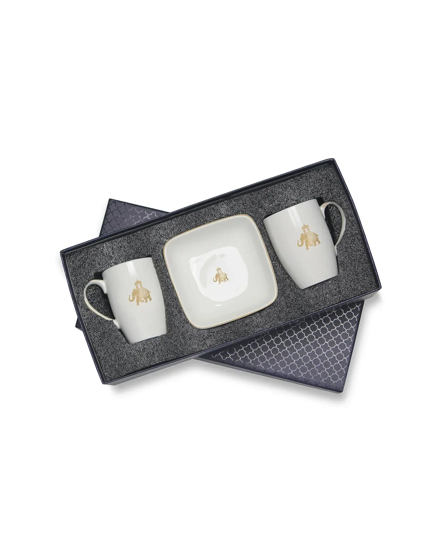 VOLA - [Set of 4] Gaj - 2 Mugs & 2 Square Bowls