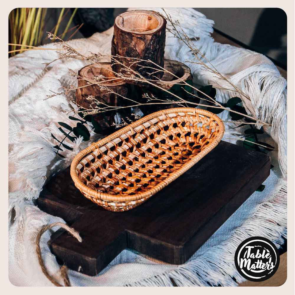 Rattan Trinket Tray Collection