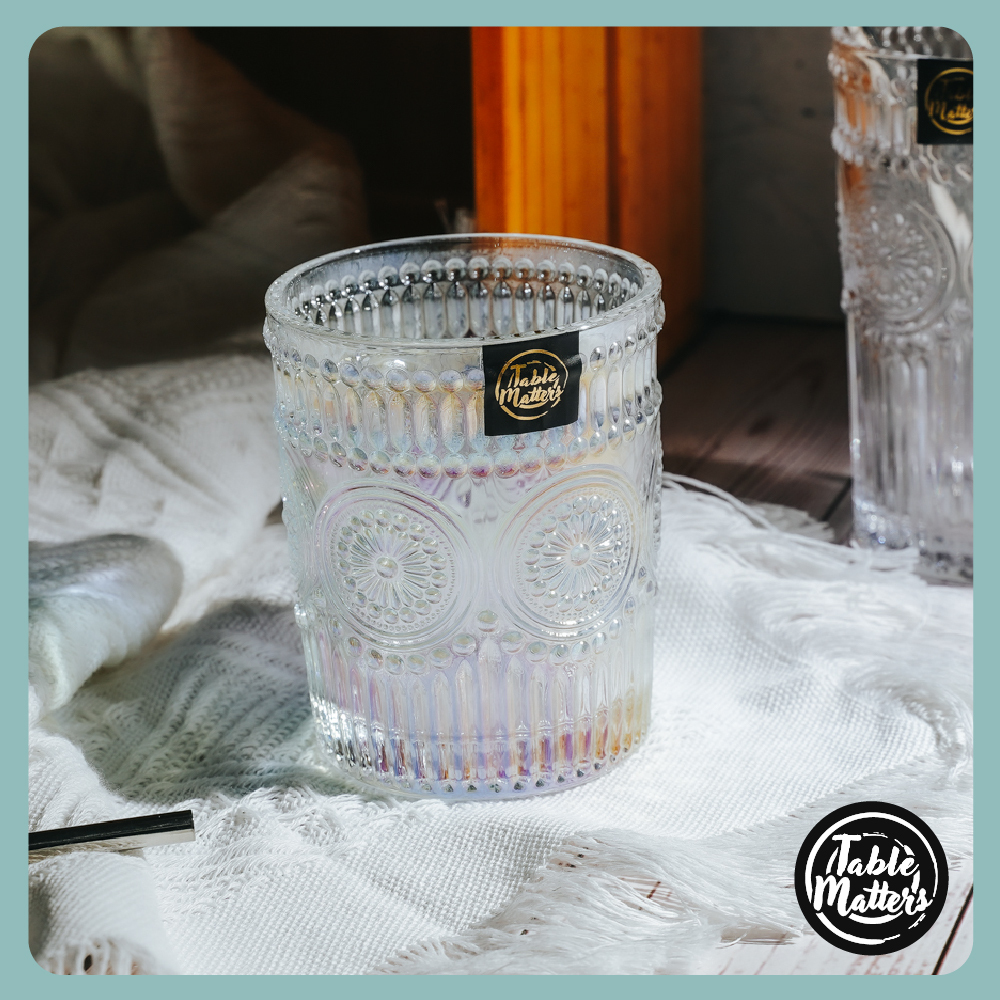 TAIKYU Lace Drinking Glass - 300ml/400ml (Original/Pearl/Amber)