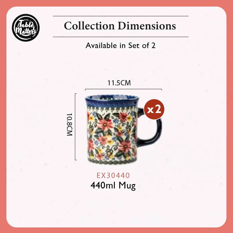 [Table Matters] Exotic Bloom Dinnerware Set [Plate | Bowl | Mug | Utensil Holder]