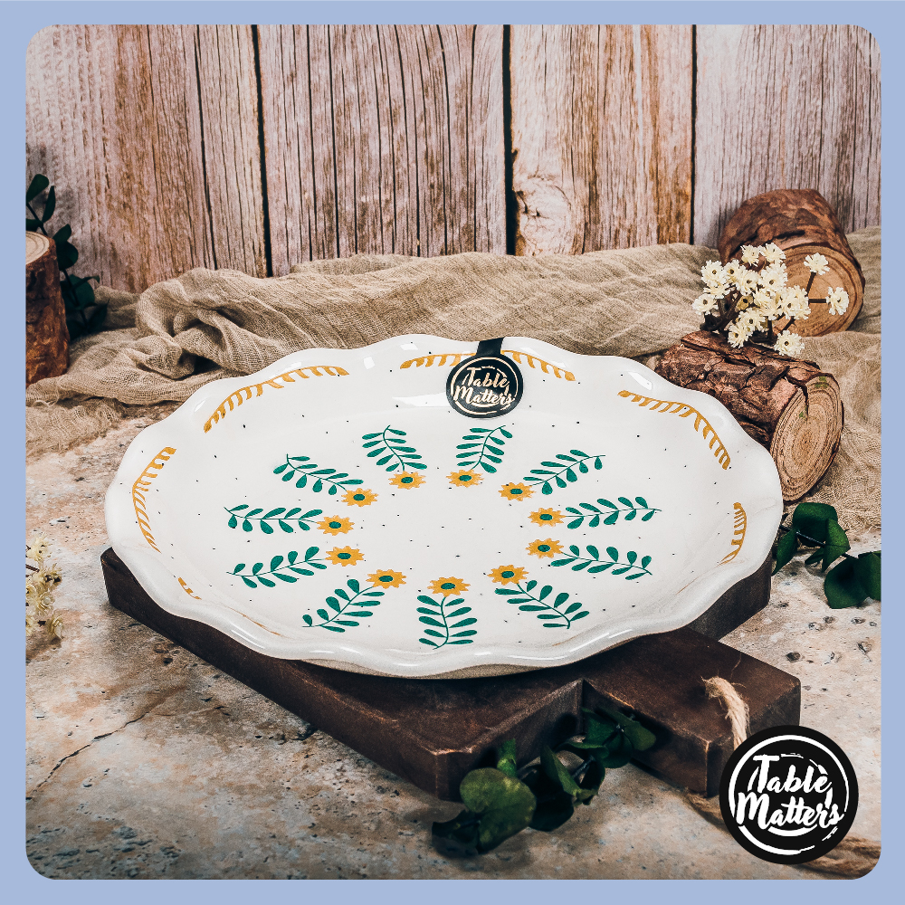 Wildflowers - 9 inch Scallop Lace Plate