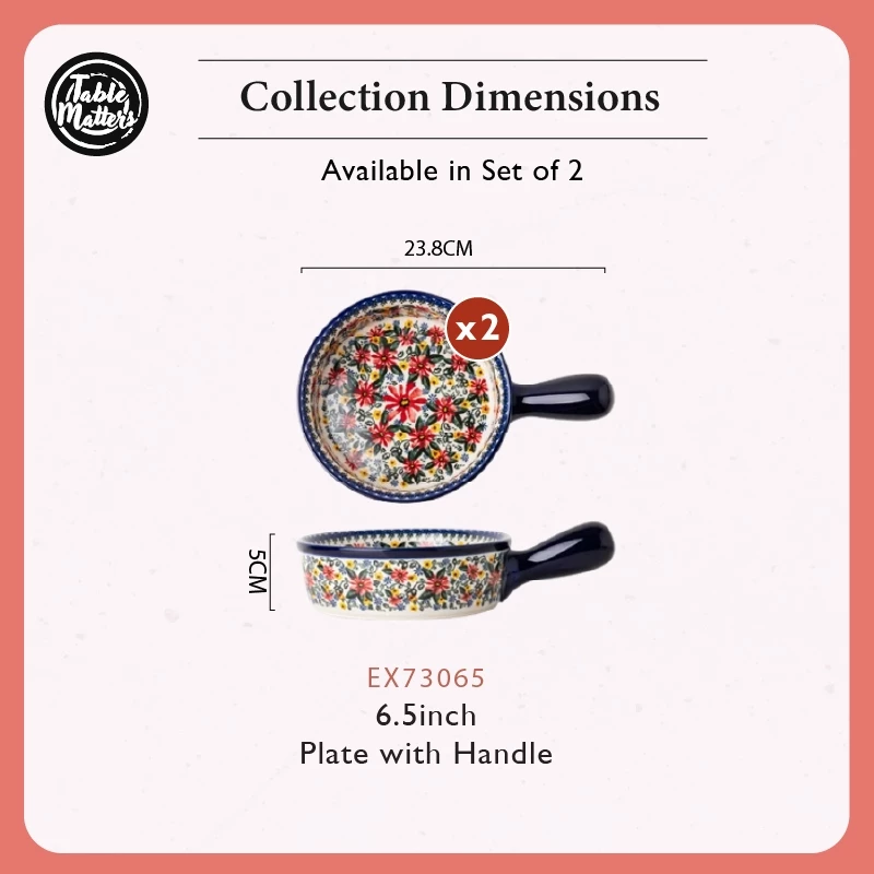 [Table Matters] Exotic Bloom Dinnerware Set [Plate | Bowl | Mug | Utensil Holder]