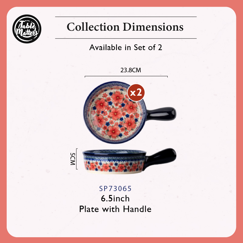 [Table Matters] Snow Plum Dinnerware Set [Plate | Bowl | Mug | Utensil Holder]
