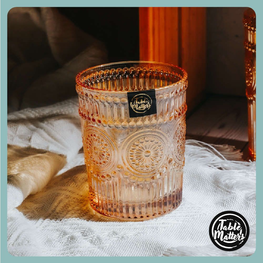 TAIKYU Lace Drinking Glass - 300ml/400ml (Original/Pearl/Amber)