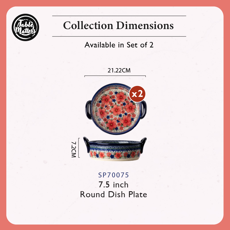 [Table Matters] Snow Plum Dinnerware Set [Plate | Bowl | Mug | Utensil Holder]