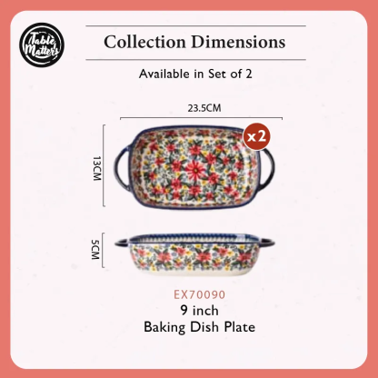 [Table Matters] Exotic Bloom Dinnerware Set [Plate | Bowl | Mug | Utensil Holder]