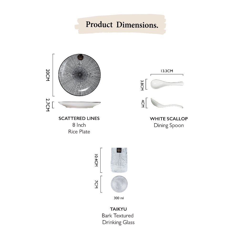 Bundle Deal - Assorted 14PCS Essential Dining Set