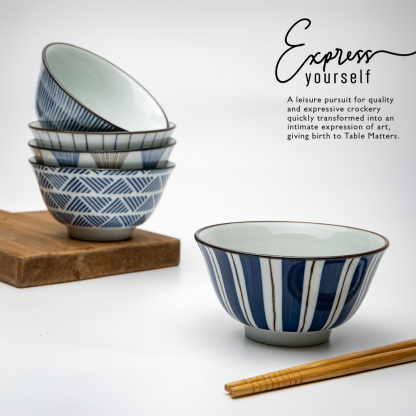 Kakudo Assorted 5.25 inch Rice Bowl (Set of 5)