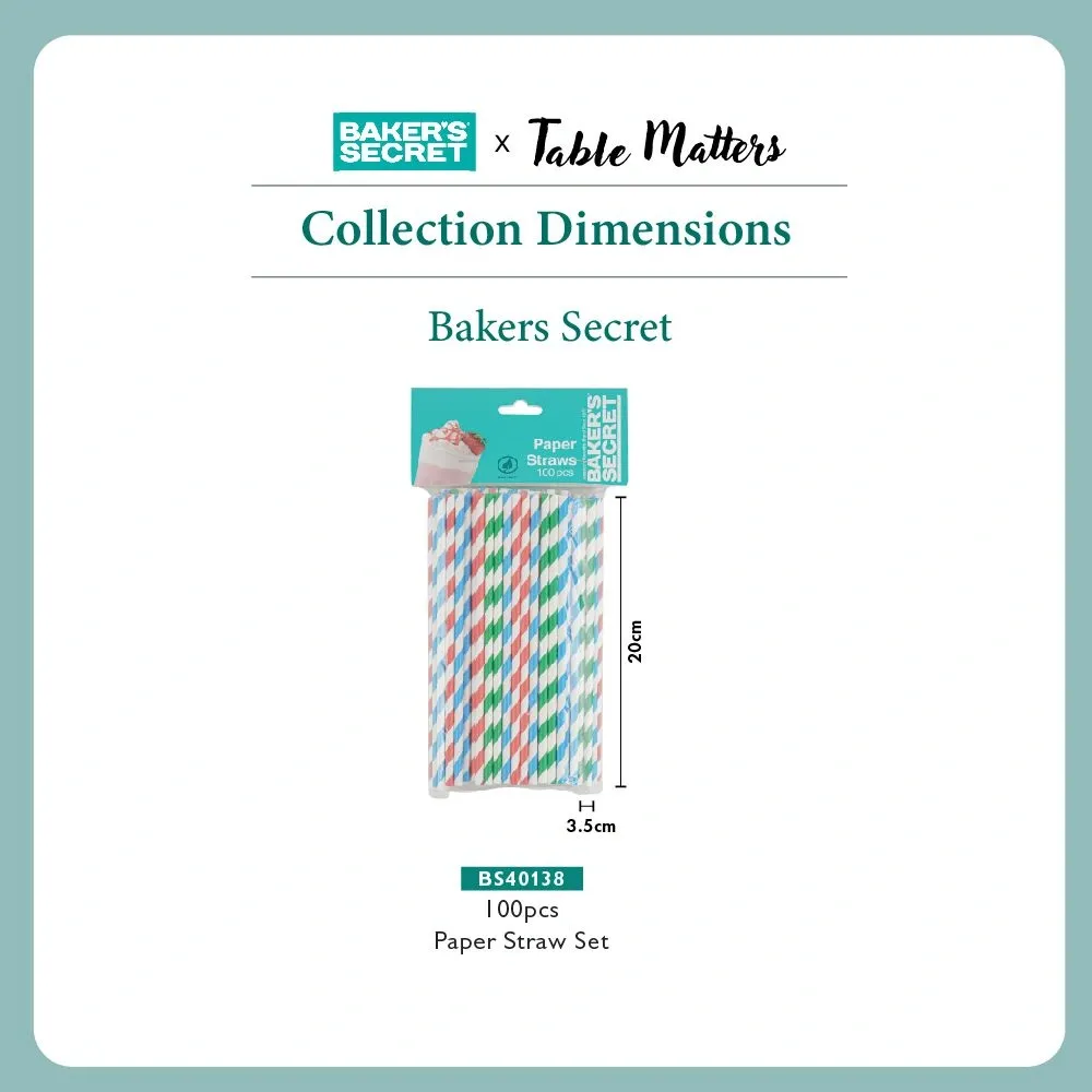 Baker's Secret Paper Straw (100pcs)