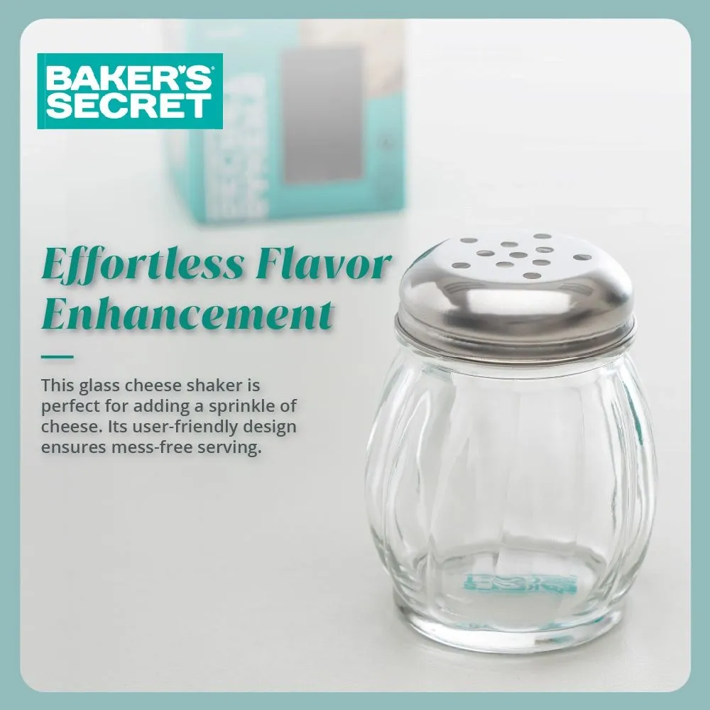 Baker's Secret Condiments | Salt and Pepper | Cheese Shaker Collection