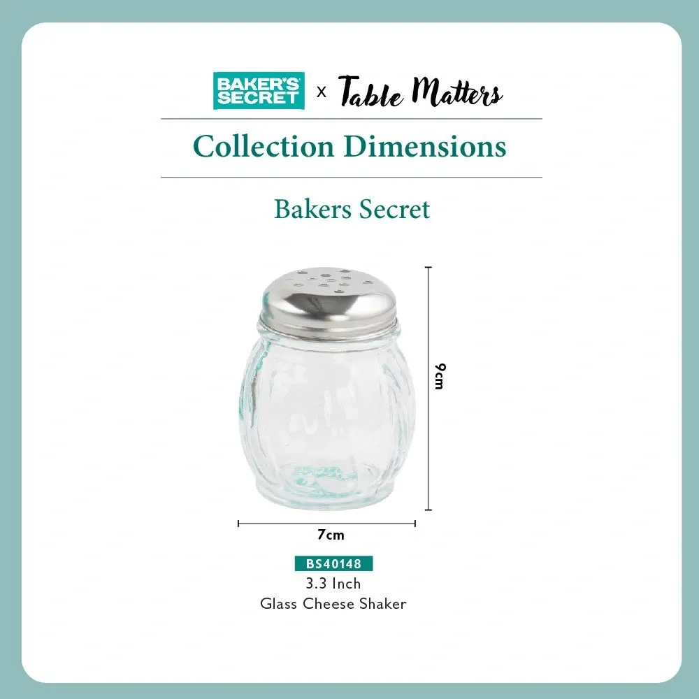 Baker's Secret Condiments | Salt and Pepper | Cheese Shaker Collection
