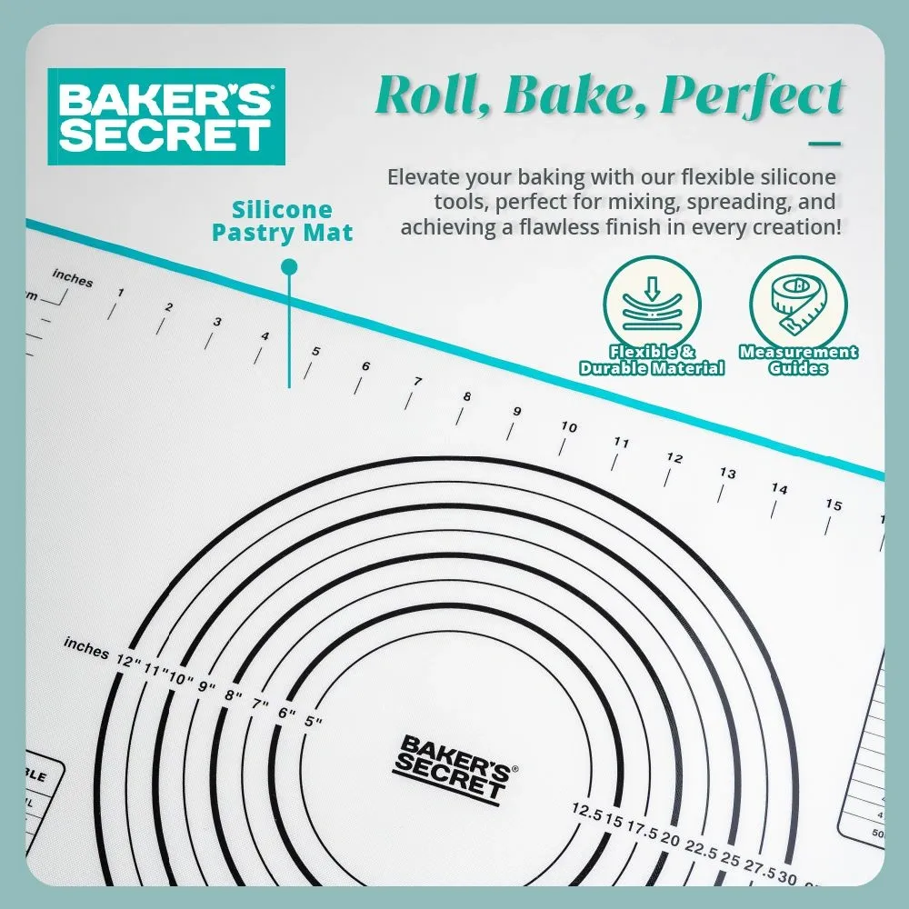 Baker's Secret 23.6 inch Silicone Pastry Mat
