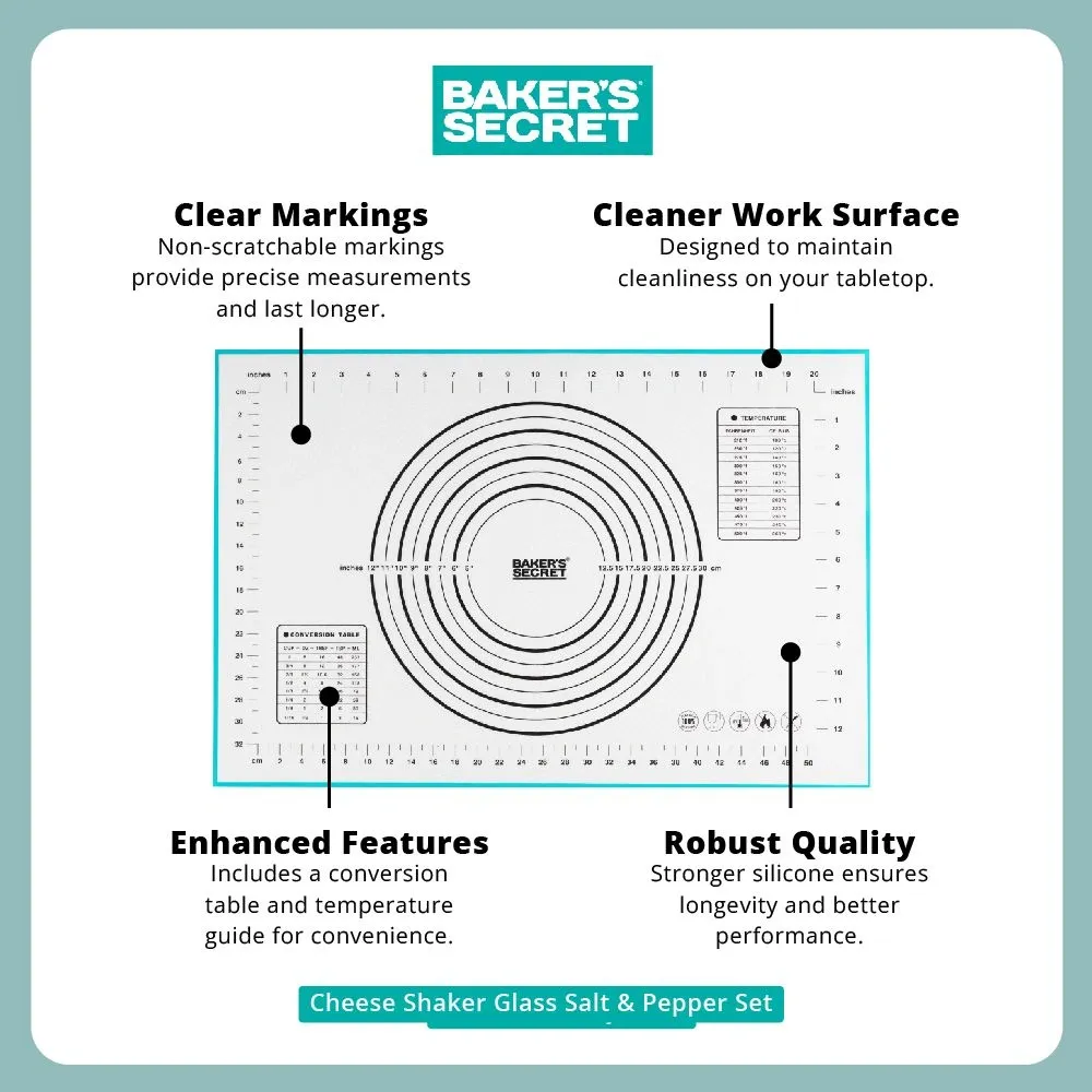 Baker's Secret 23.6 inch Silicone Pastry Mat