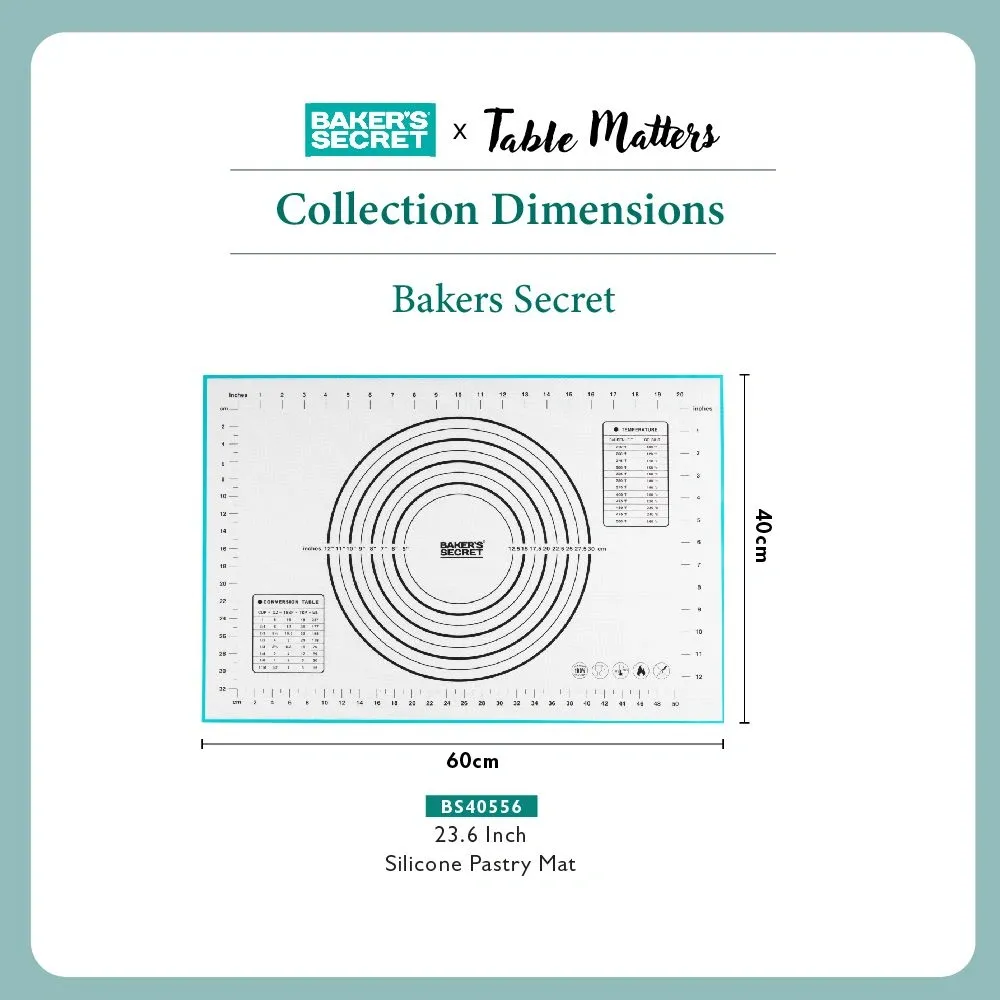 Baker's Secret 23.6 inch Silicone Pastry Mat
