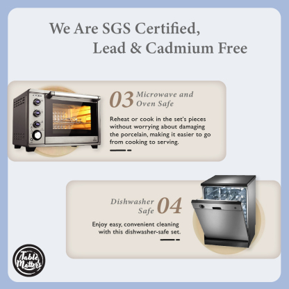 Table Matters - [Set of 4] Bohemian 8inch Deep Plate [Rice Plate | Coupe Plate]