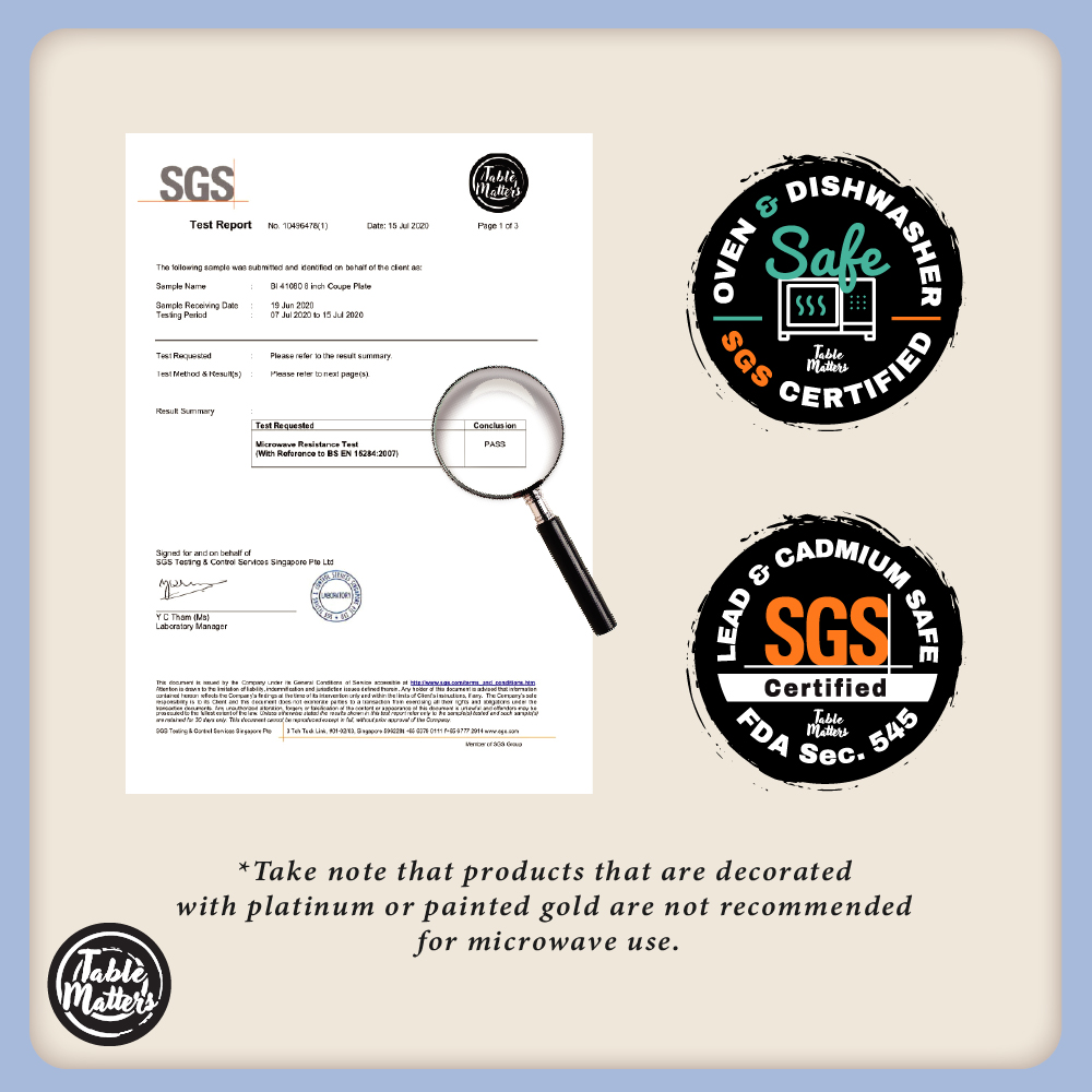 Table Matters - [Set of 4] Bohemian 8inch Deep Plate [Rice Plate | Coupe Plate]