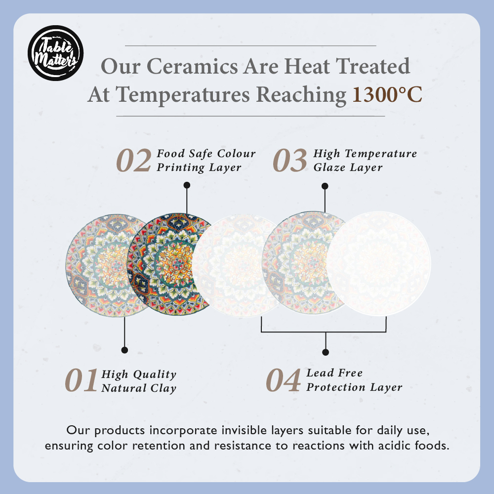 Table Matters - Set of 4] Bohemian 6inch Soup Bowl [Soup Bolw| Serving Bowl]