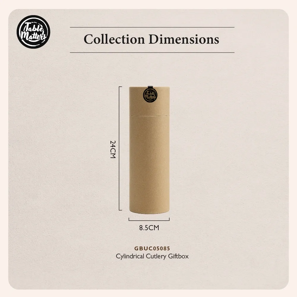 Table Matters - Cylindrical Cutlery Gift Box (Dia: 8.5cm)