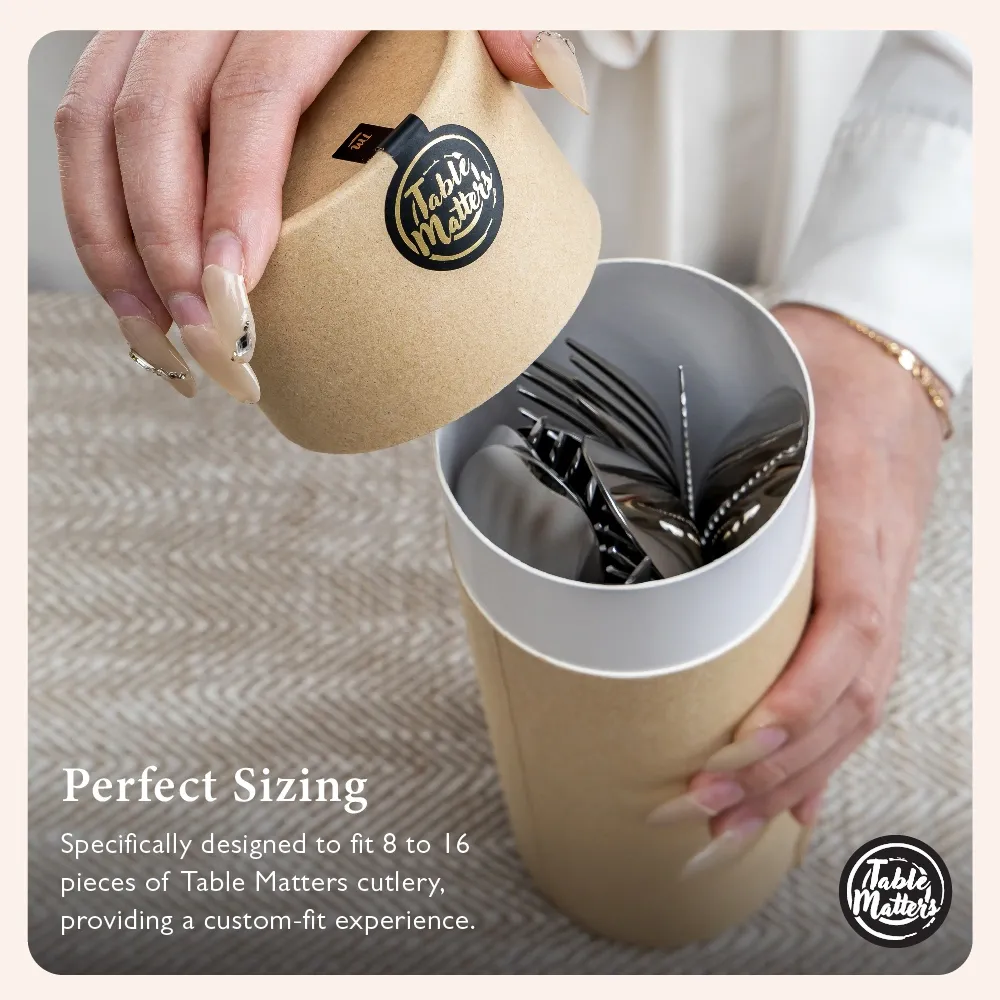 Table Matters - Cylindrical Cutlery Gift Box (Dia: 8.5cm)
