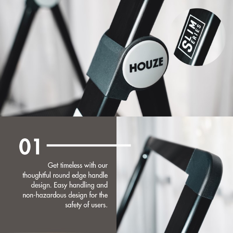 'SLIM' Aluminium 3 Tier | 4 Tier Ladder