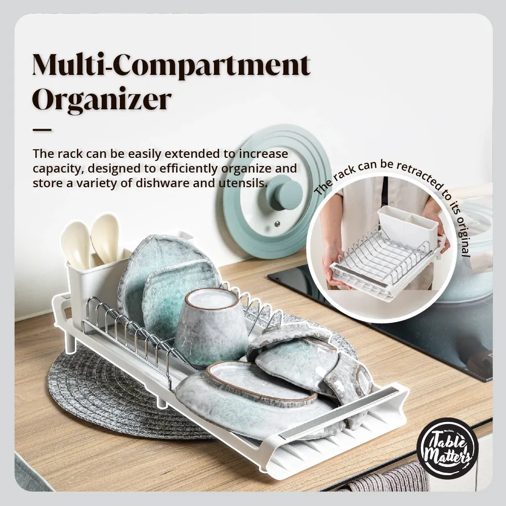 DishDolly Extendable Dish Drainer Rack