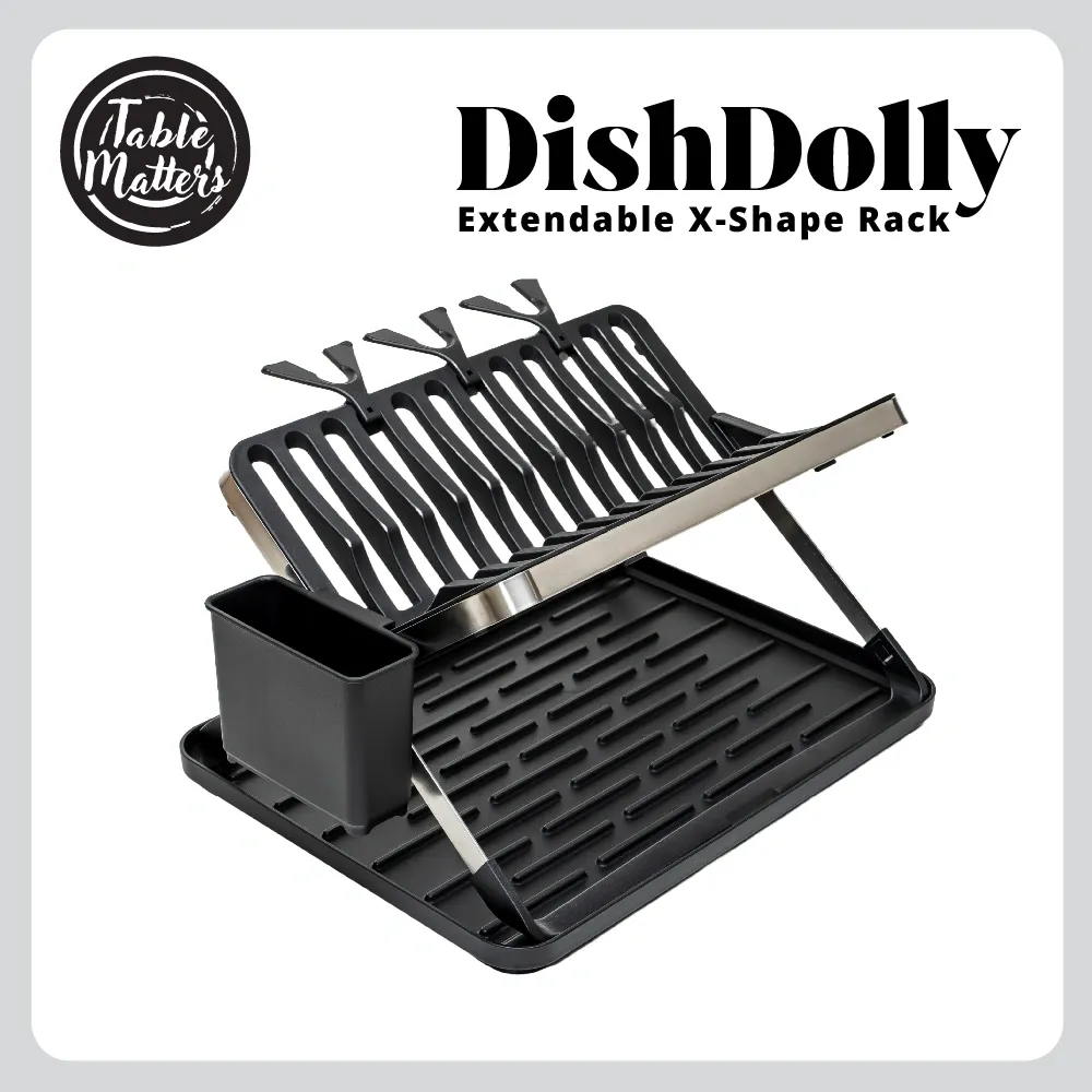 DishDolly X-Shape Dish Drainer Rack