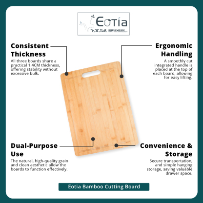 [Table Matters] Eotia-Bamboo Cutting Board |S, M, L|