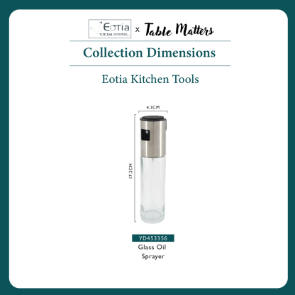 Table Matters - EOTIA Glass Oil Sprayer & Pepper Mill Set [ Glass Oil Sprayer| Pepper Mill Set]