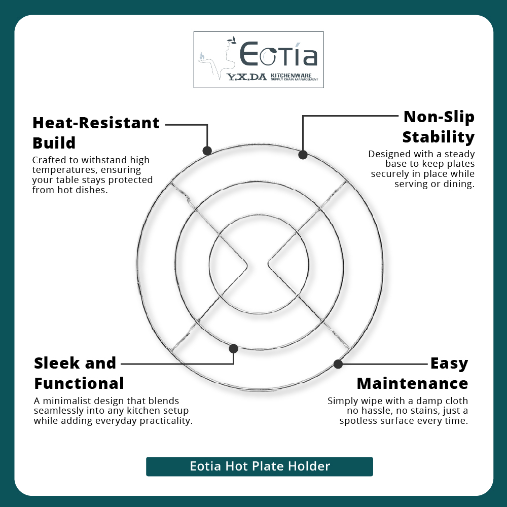 Table Matters - EOTIA Hot Plate Holder [Steam Rack Holder | Steamer Shelf]