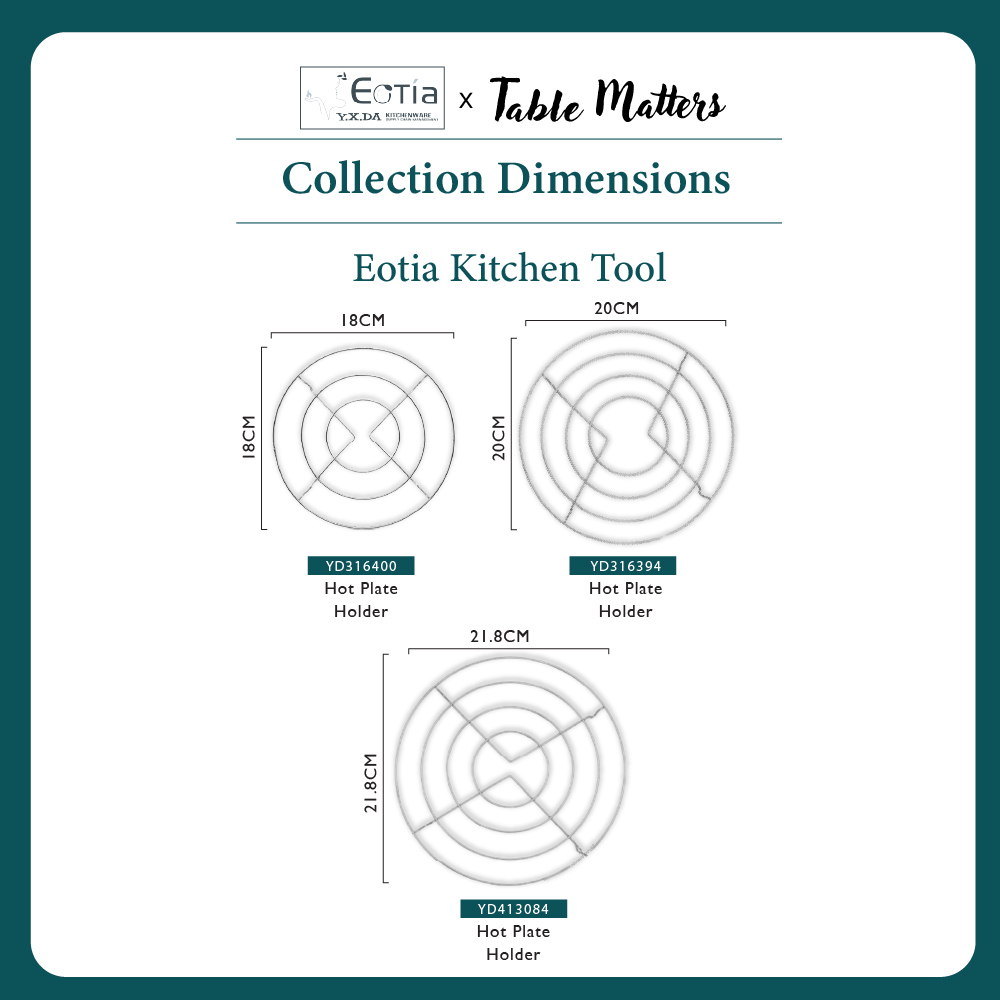 Table Matters - EOTIA Hot Plate Holder [Steam Rack Holder | Steamer Shelf]