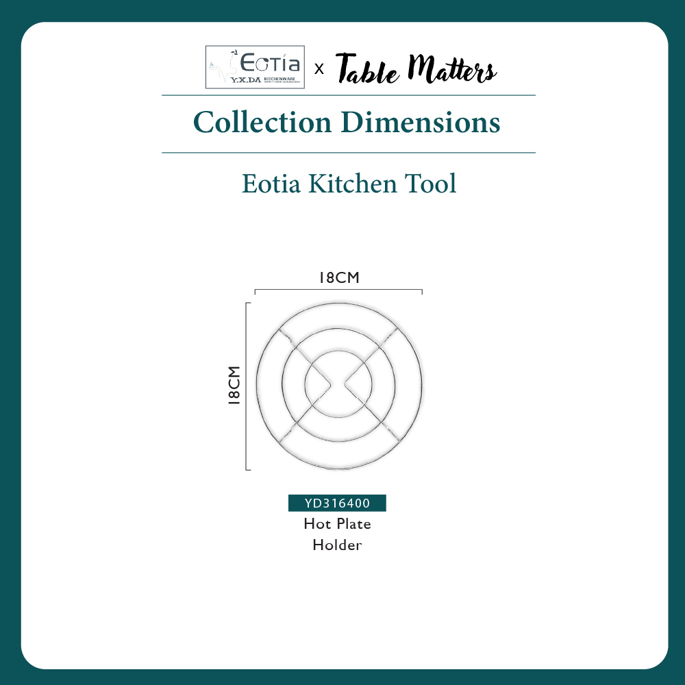 Table Matters - EOTIA Hot Plate Holder [Steam Rack Holder | Steamer Shelf]