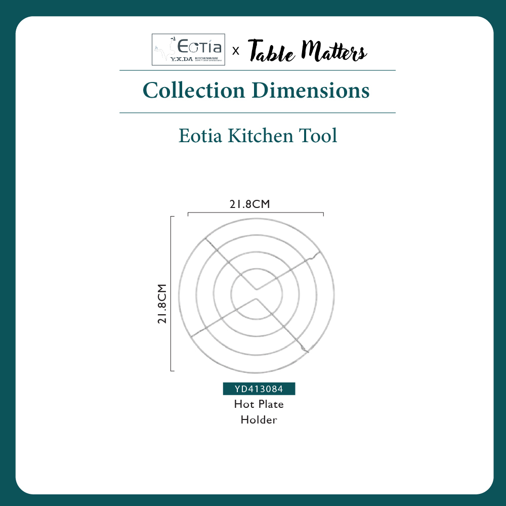 Table Matters - EOTIA Hot Plate Holder [Steam Rack Holder | Steamer Shelf]