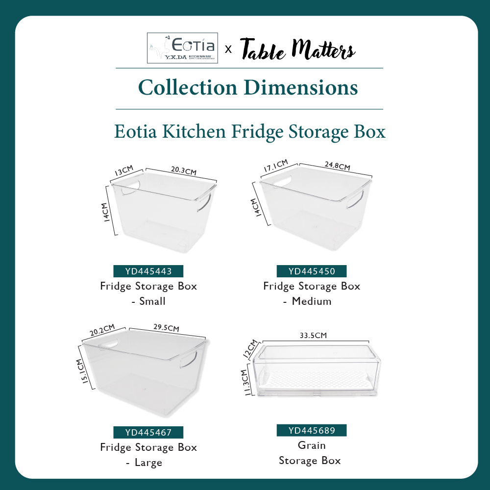 Table Matters - EOTIA - Fridge Storage Box [Storage Box| Fridge Organiser]