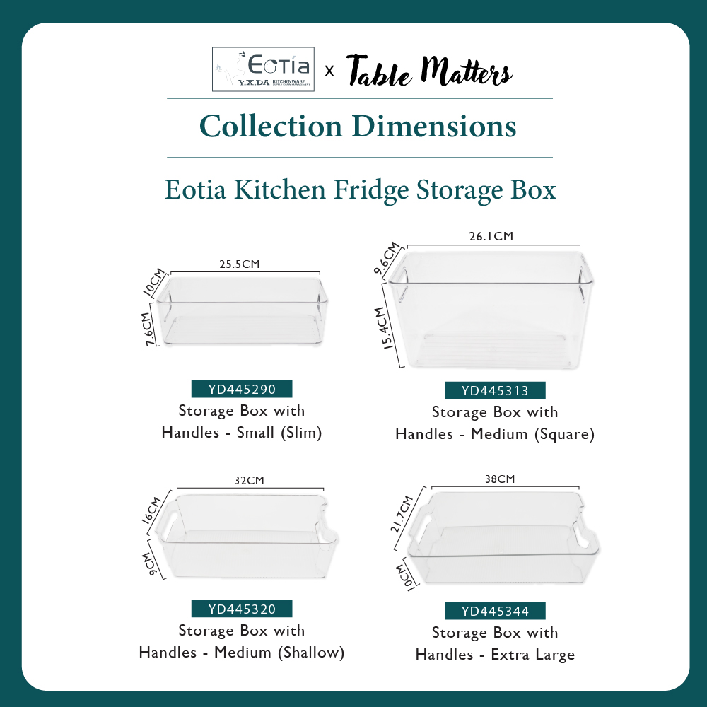 Table Matters - EOTIA - Fridge Storage Box [Storage Box| Fridge Organiser]