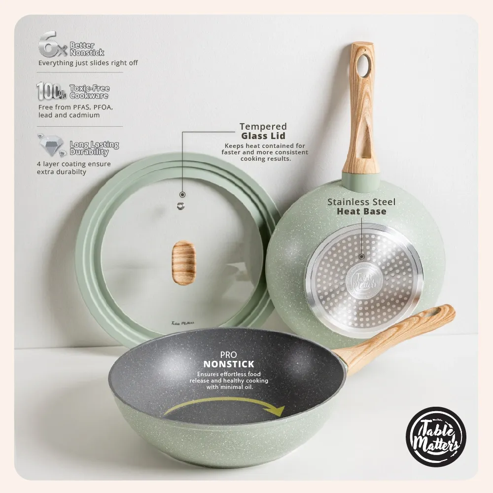 Bundle Deal - EverydayChef 16cm Pot w Lid & 20cm Fry Pan (Sage)