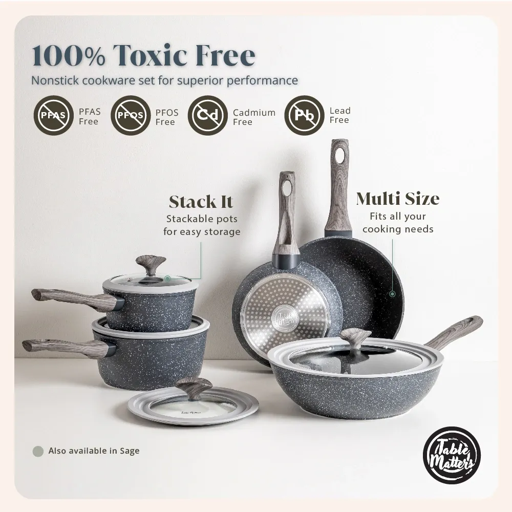 Bundle Deal - EverydayChef 16cm Pot w Lid & 20cm Fry Pan (Sage)