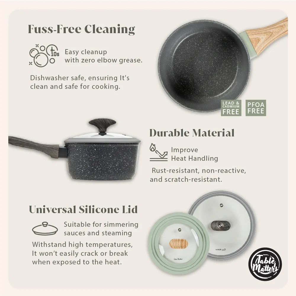 Bundle Deal - EverydayChef 16cm Pot w Lid & 20cm Fry Pan (Sage)