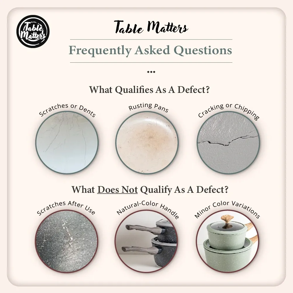 Table Matters Everyday Chef Cookware Series - Pan|Pot|Lid (Stove|Induction|Ceramic|Tempered Glass|Silicone|Aluminium)