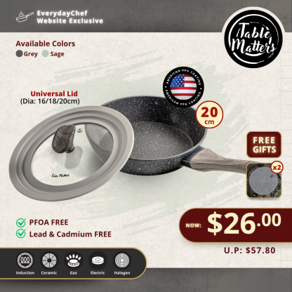 Everyday Chef: 20CM Fry Pan + Lid Kit